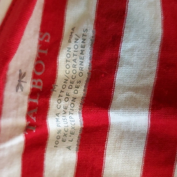 Talbots Pima Cotton Boatneck Tee SZ MD - Picture 6 of 7